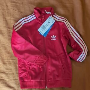 Adidas Scarlet Jacket with White Accents